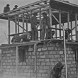 CCC Construction of Fire Lookout Tower [North Rim of Frijoles Canyon]